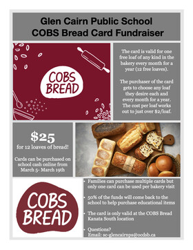 COBS Bread Logo and event details